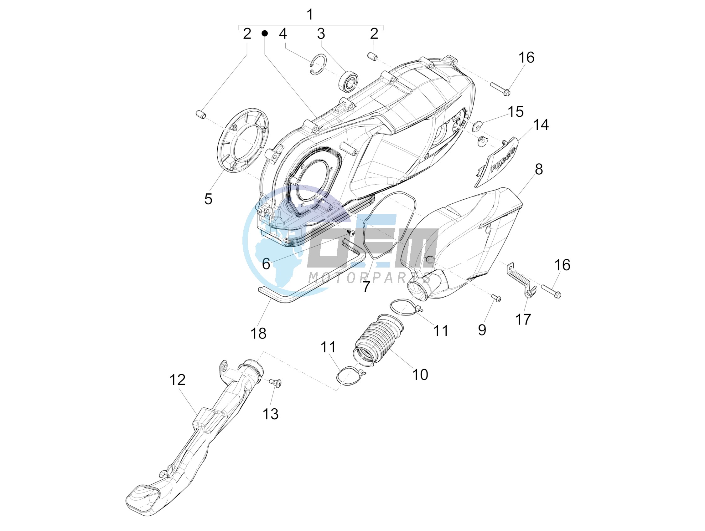 Crankcase cover - Crankcase cooling