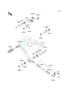 VN 900 C [VULCAN 900 CUSTOM] (7F-9FA) C9FA drawing GEAR CHANGE MECHANISM