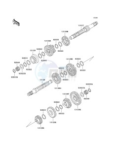 KLF 300 [BAYOU 300] (B15-B17) [BAYOU 300] drawing TRANSMISSION