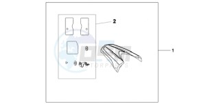 CB600FA39 France - (F / ABS CMF ST 25K) drawing REAR SEAT COWL R-320P