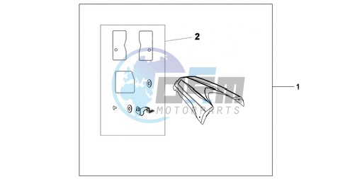 REAR SEAT COWL R-320P