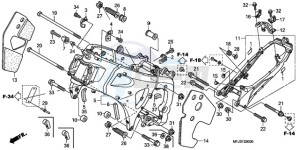 CBR600RRA Australia - (U / 2U) drawing FRAME BODY