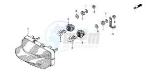 CBR600F4 drawing TAILLIGHT (2)