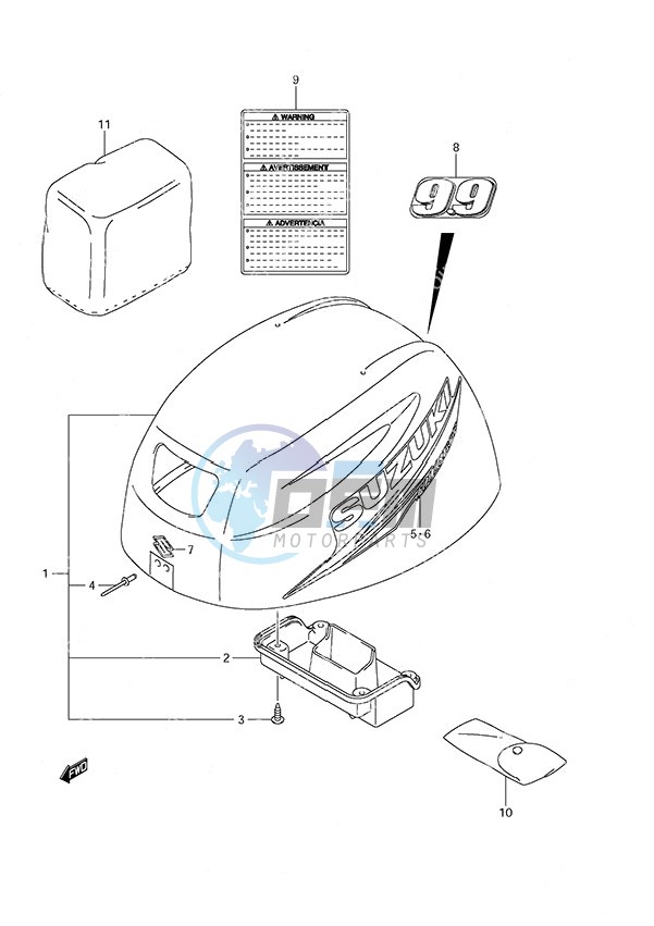 Engine Cover - w/Remote Control