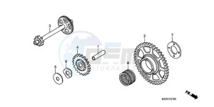 CBF600NA9 France - (F / ABS CMF) drawing STARTING CLUTCH