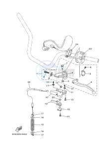 YFM700FWB YFM70KDXG KODIAK 700 (B163) drawing HANDLE SWITCH & LEVER