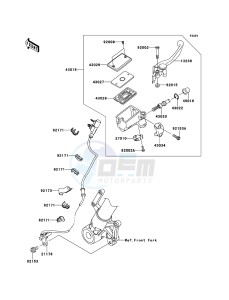 VERSYS_1000 KLZ1000ADF FR GB XX (EU ME A(FRICA) drawing Front Master Cylinder