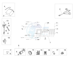 SHIVER 900 ABS (APAC) drawing Rear electrical system