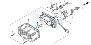 CB500S drawing TAILLIGHT