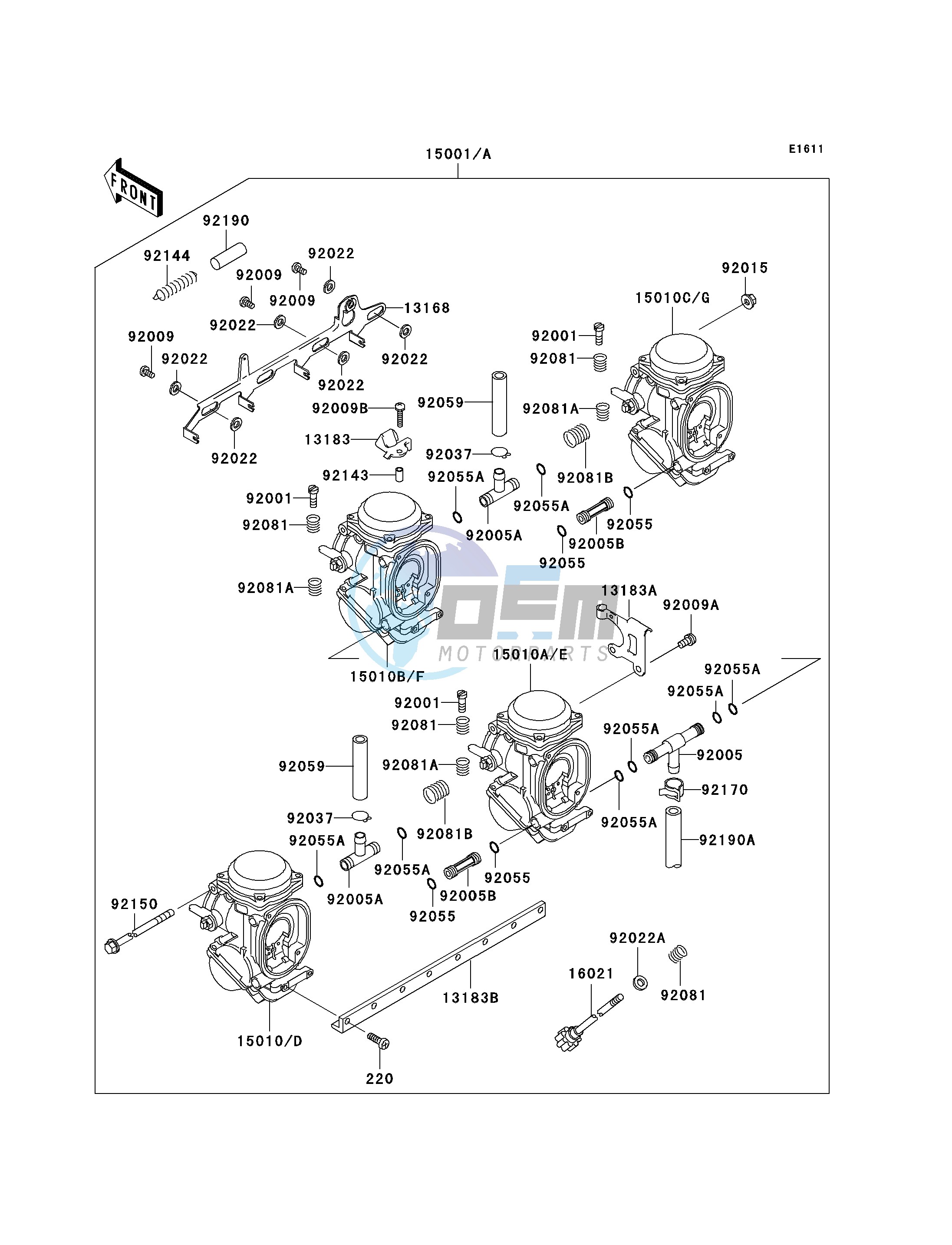 CARBURETOR -- ZX1100-D1- -