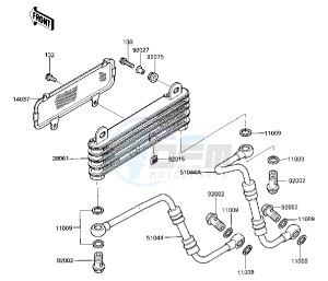 ZX 600 A [NINJA 600] (A3) [NINJA 600] drawing OIL COOLER