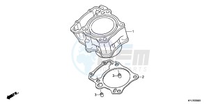 CBR250RB drawing CYLINDER