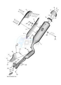 XP530D XP530D-A TMAX DX ABS (BC33) drawing EXHAUST