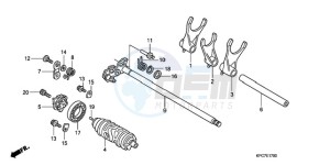 XL125VA EU / CMF - (EU / CMF) drawing GEARSHIFT DRUM