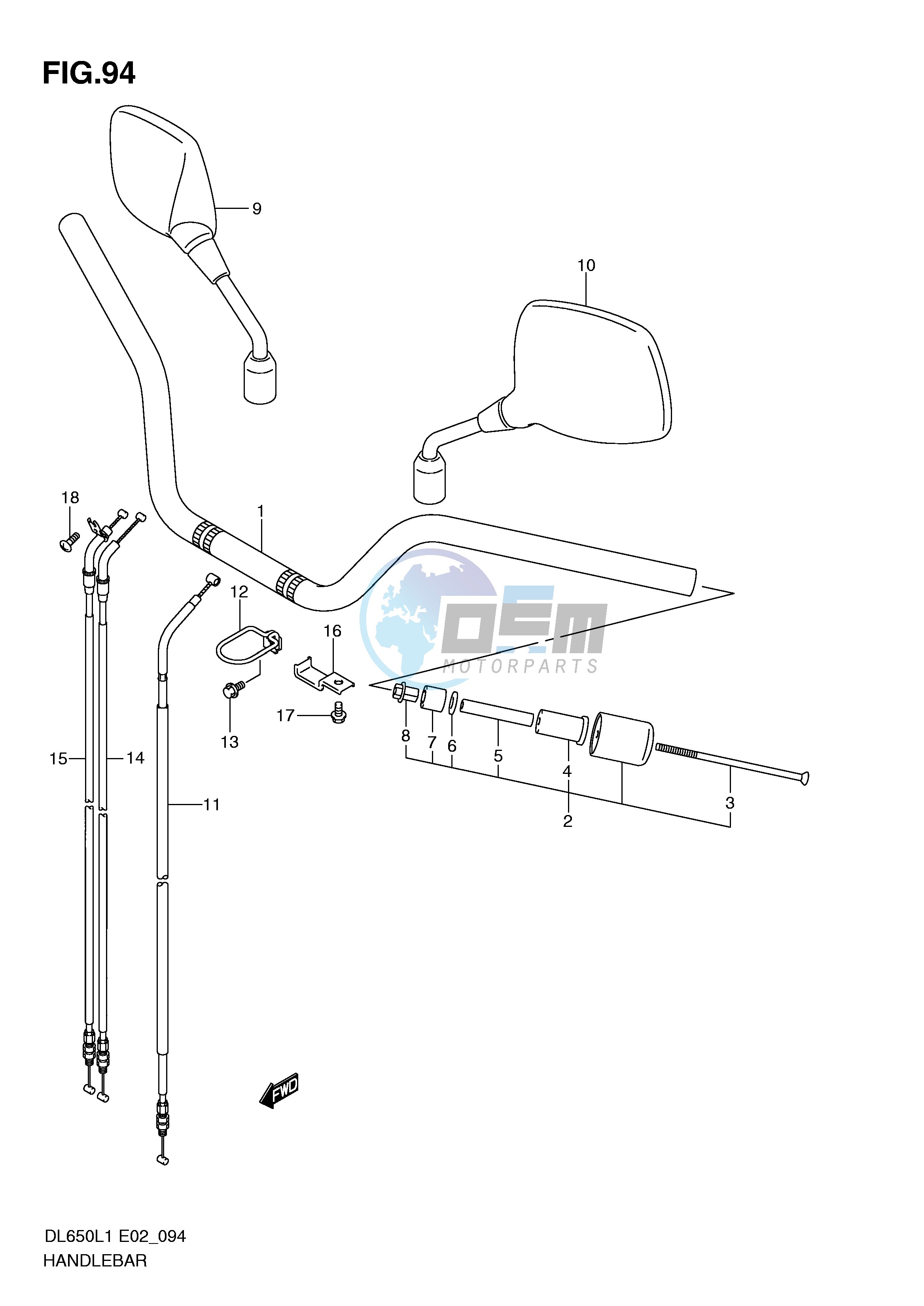 HANDLEBAR (DL650L1 E19)