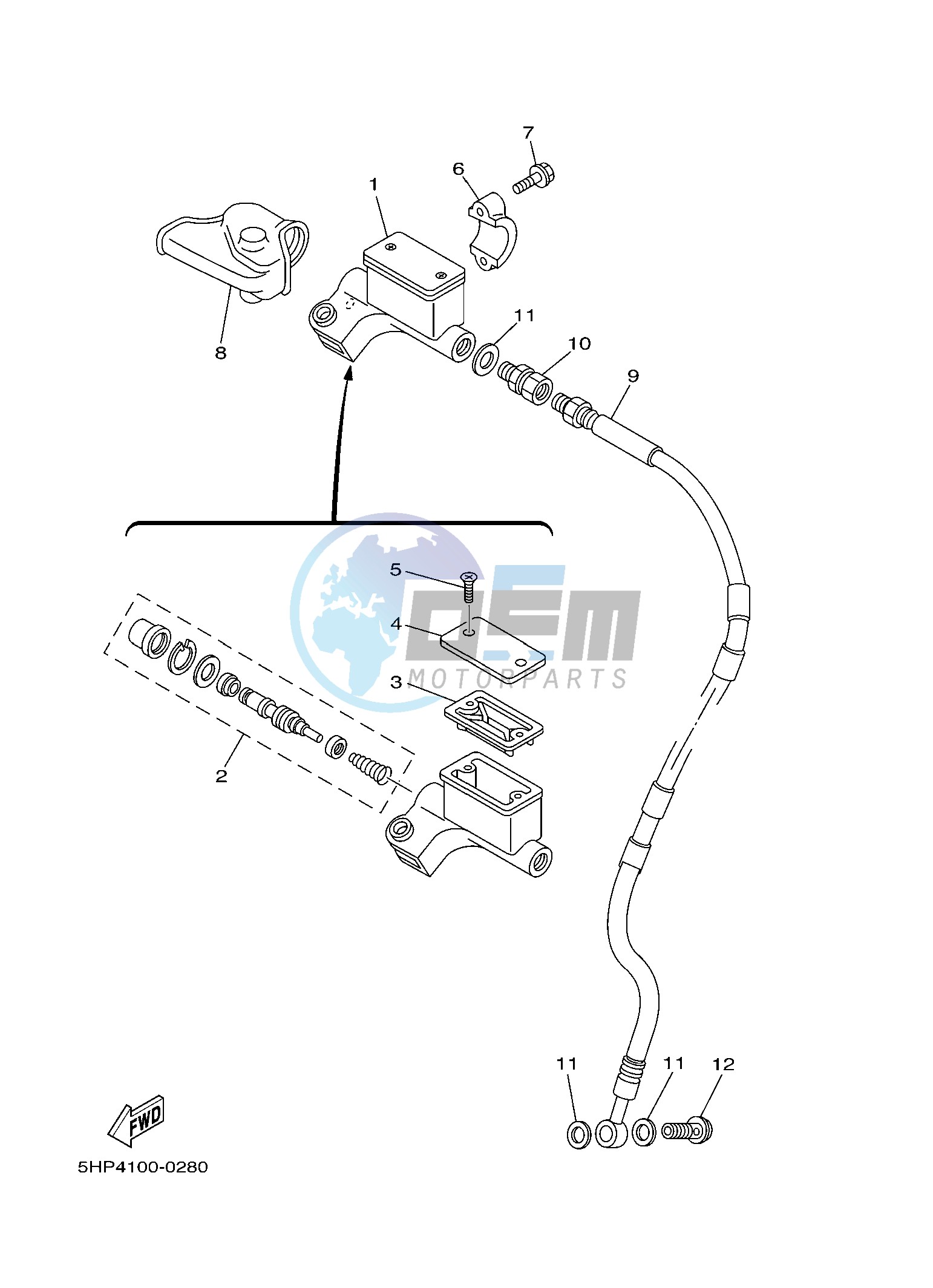 FRONT MASTER CYLINDER