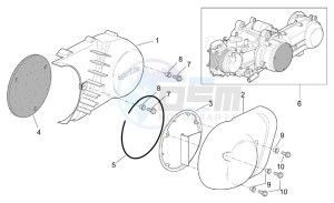 Leonardo 250 st (eng. Yamaha) drawing Engine