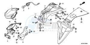 NC700XC drawing TAILLIGHT