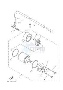 YFM700FWAD YFM70GPHH GRIZZLY 700 EPS (B1A3) drawing STARTING MOTOR