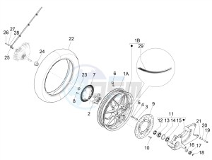 MEDLEY 150 4T IE ABS E4-2016-2018 (EMEA) drawing Rear wheel