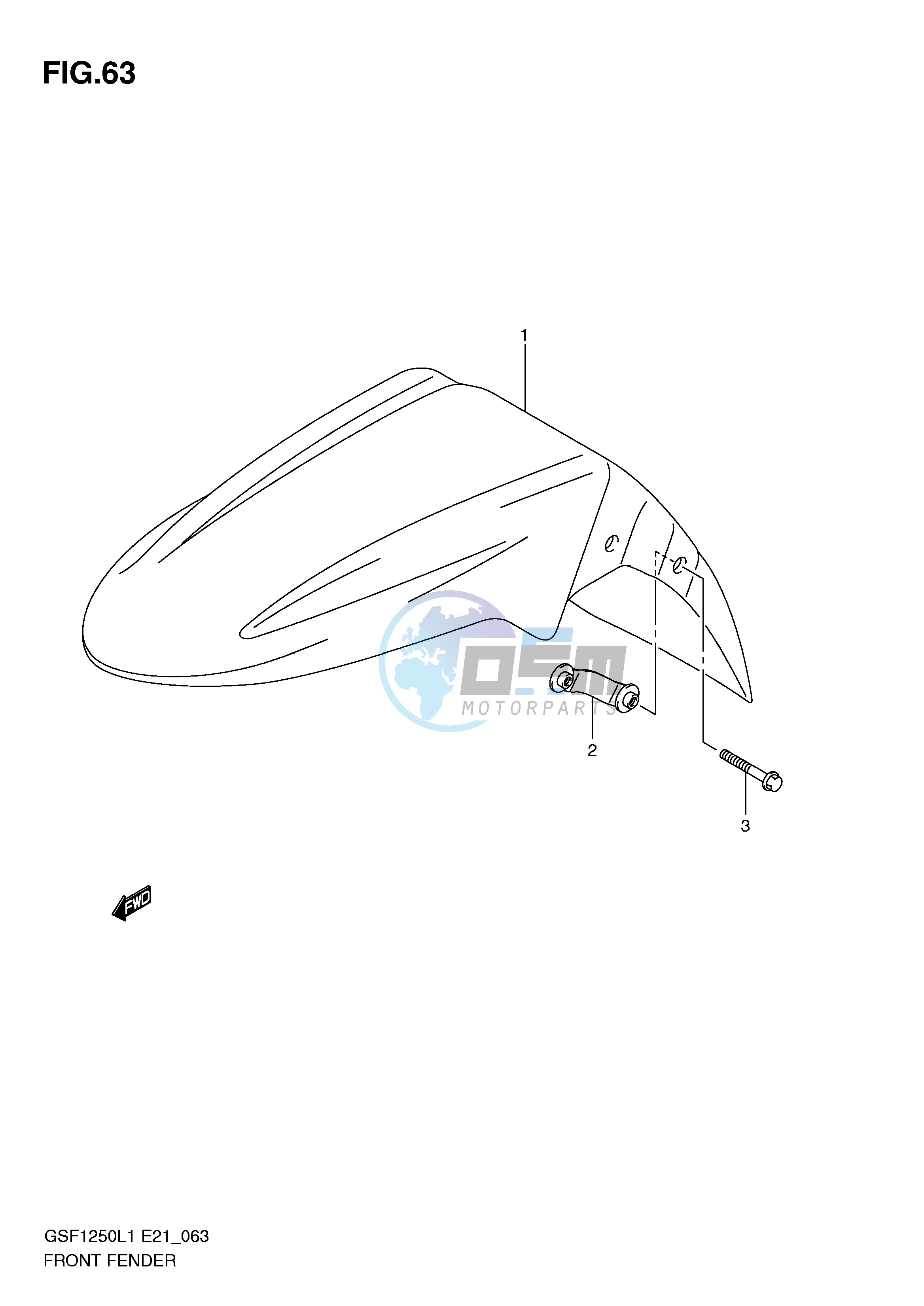 FRONT FENDER (GSF1250L1 E24)