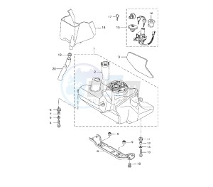 VP X-CITY 250 drawing FUEL TANK