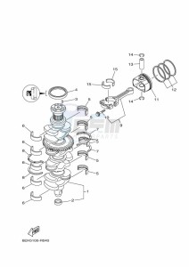 F175CETX drawing CRANKSHAFT--PISTON