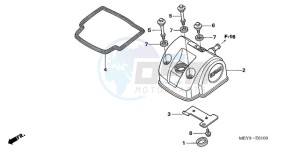 CRF450X9 U drawing CYLINDER HEAD COVER