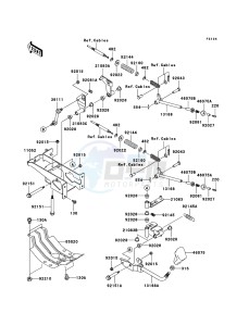 MULE 3010 DIESEL 4x4 KAF950D8F EU drawing Shift Lever(s)