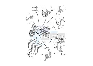 FZ1 FAZER 1000 drawing ELECTRICAL DEVICES