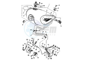 XV VIRAGO 1100 drawing FUEL TANK MY96