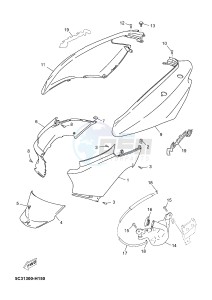 YN50FM NEO'S 4 (2CG6) drawing SIDE COVER