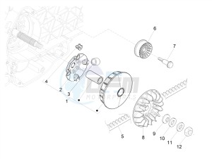 MP3 500 MAXI SPORT-BUSINESS-ADVANCED E4 ABS (EMEA-APAC) drawing Driving pulley