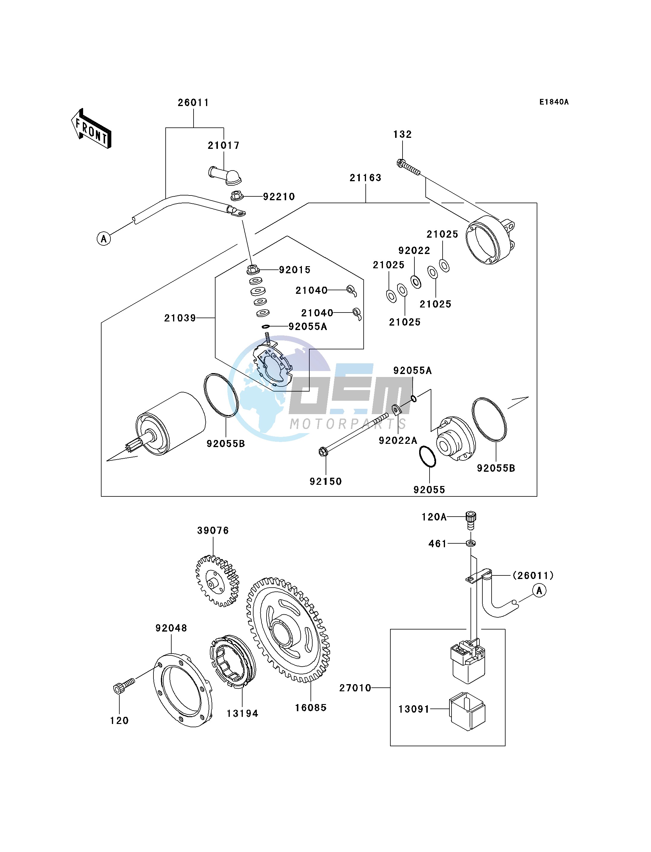 STARTER MOTOR-- B7F_B8F- -