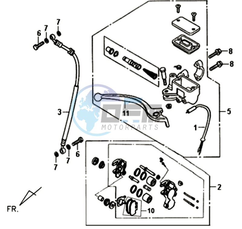 BRAKE CALIPER FOR / BRAKE LEVER / BRAKE LINES