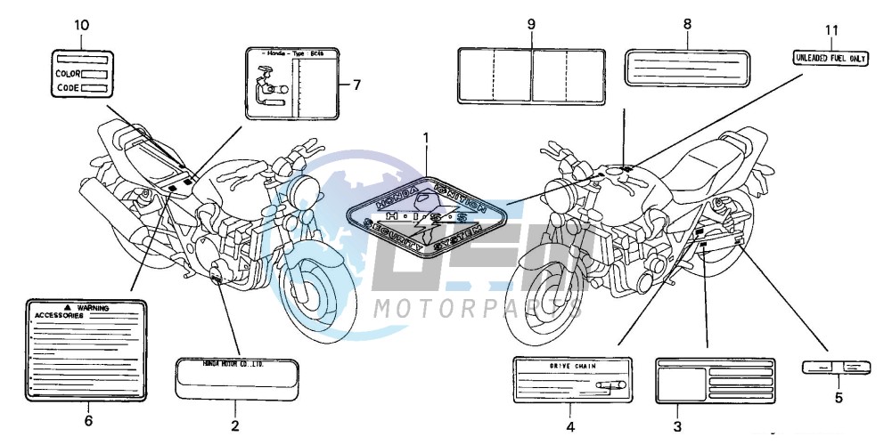 CAUTION LABEL (CB1300/A/F /F1)