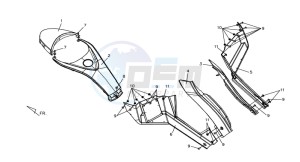 QUAD LANDER 300S drawing COWLING L / R