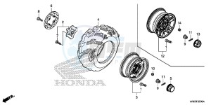 TRX500FA5G TRX500FA Europe Direct - (ED) drawing FRONT WHEEL