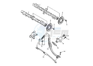 YZF R THUNDER CAT 600 drawing CAMSHAFT -CHAIN