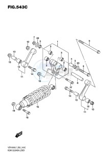 VZR1800BZ BOULEVARD EU drawing REAR CUSHION LEVER