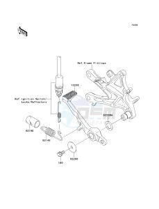 ZX 1000 E [NINJA ZX-10R] (E8F-E9FA) 0E9FA drawing BRAKE PEDAL_TORQUE LINK