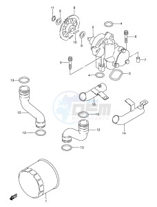 GSX600F (E2) Katana drawing OIL PUMP