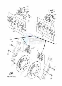 XT1200ZE XT1200ZE SUPER TENERE ABS (BP9C) drawing FRONT BRAKE CALIPER