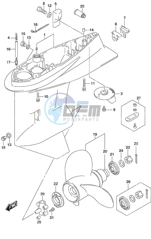 Gear Case High Thrust