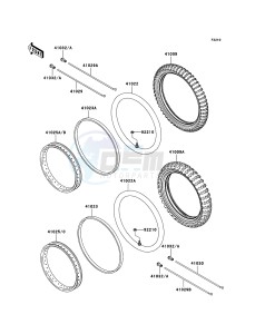 KLX110 KLX110-A4 EU drawing Tires