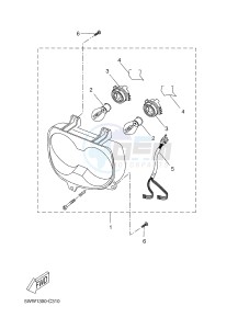 CW50 BOOSTER SPIRIT (5WWW 5WWW) drawing HEADLIGHT