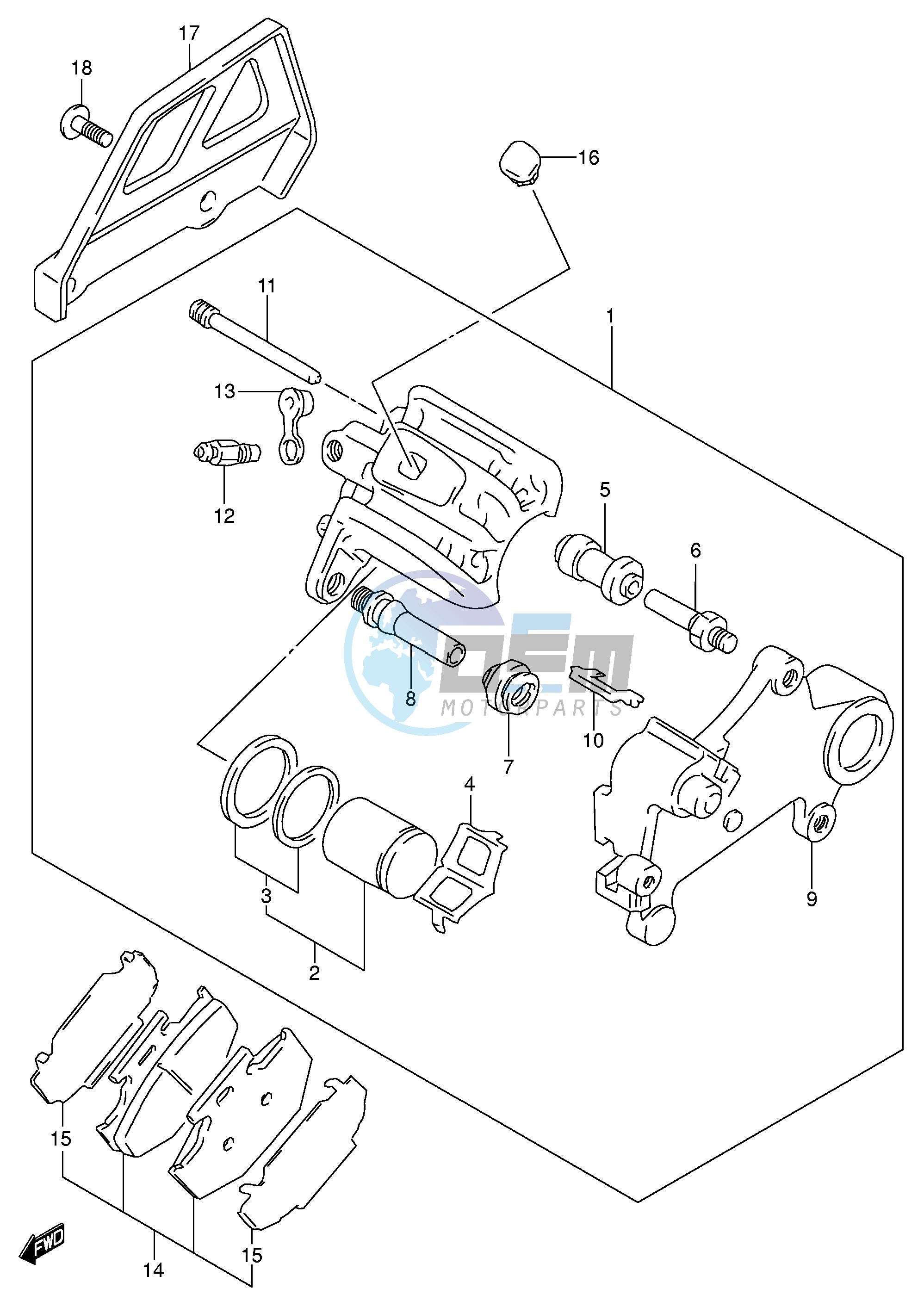 REAR CALIPER