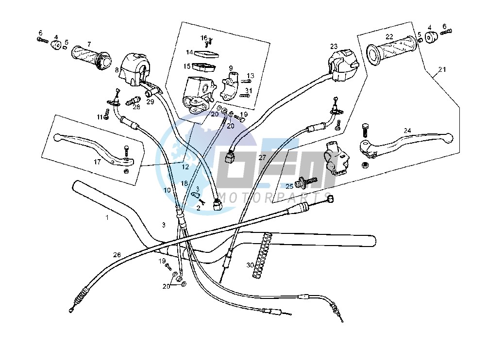 HANDLEBAR-DRIVE CONTROLS