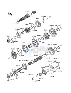 KFX450R KSF450BEF EU drawing Transmission