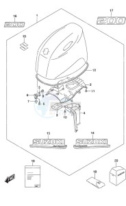 DF 150A drawing Engine Cover